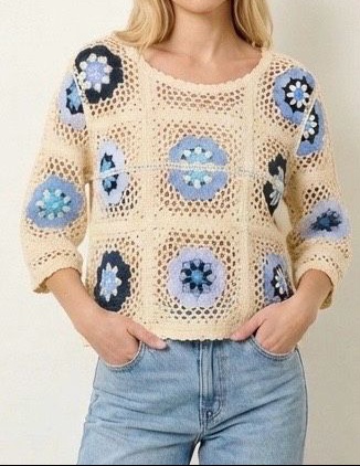 VERSION FEMININ PULL Flower Power